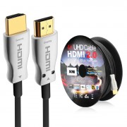 Fiber HDMI Cable 2.0b 164ft(50M) With Built-in Chipset（Active Optical Cable,Support 4K@60Hz 4:4:4/HDR/18Gbps/3D/ARC/HDCP2.2